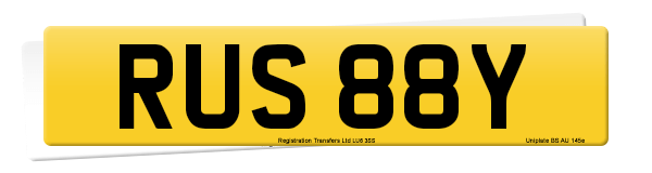 Registration number RUS 88Y
